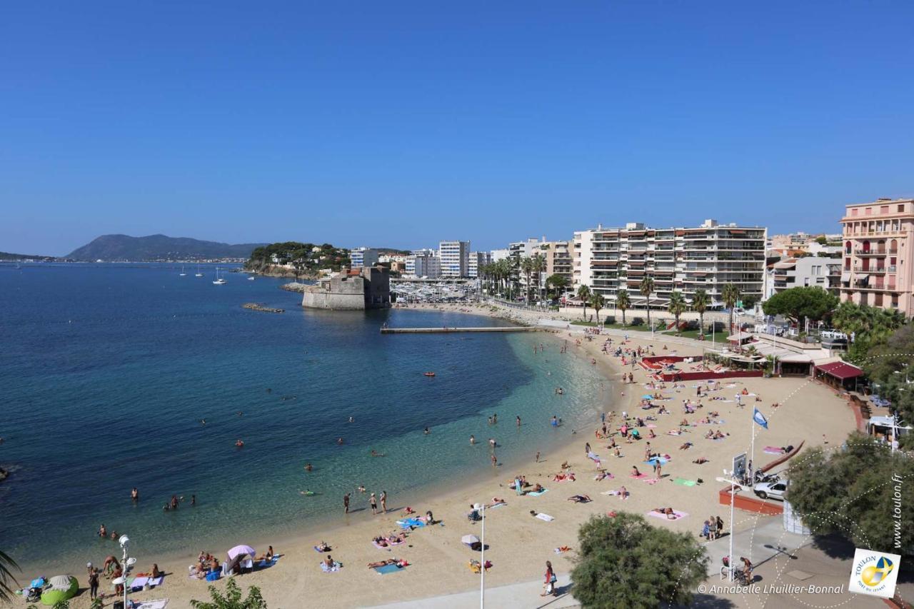 Bel appartement T3 Mourillon à 5 min des Plages - vue mer Toulon Exterior foto
